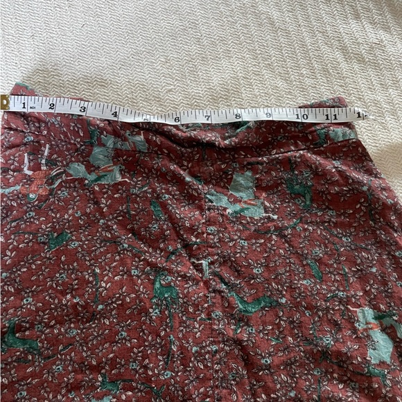 Midi skirt handmade unique pattern A-line skirt 100% cotton - Picture 7 of 7